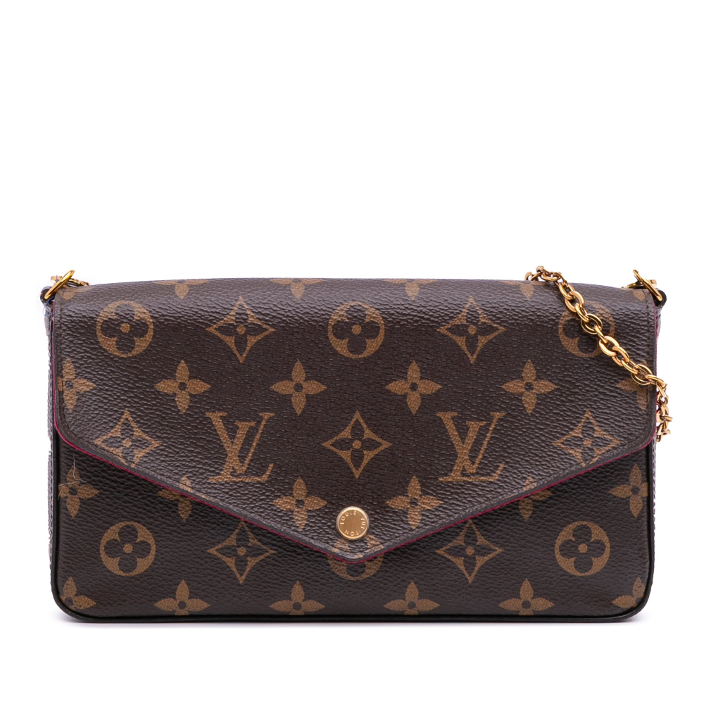 Louis Vuitton Felicie Canvas Pouch Clutch Monogram