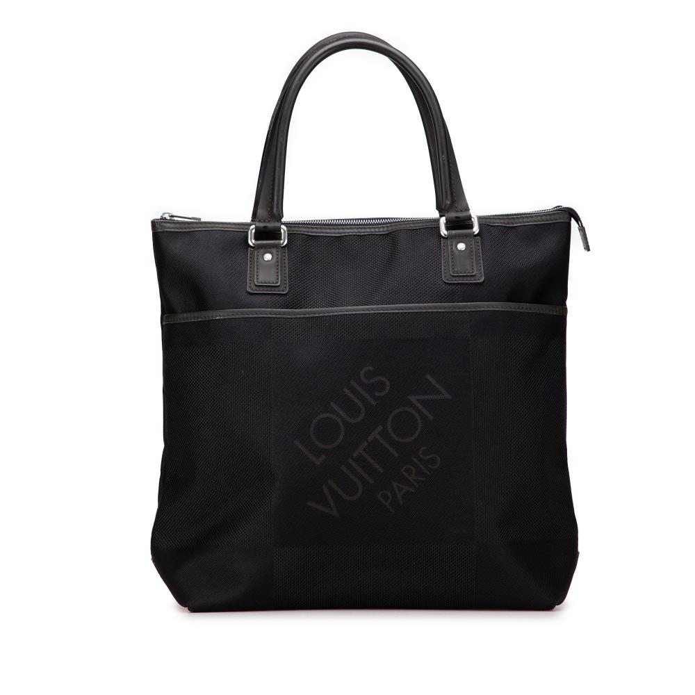 Louis Vuitton B Louis Vuitton Black Canvas Fabric Damier Geant Cougar France