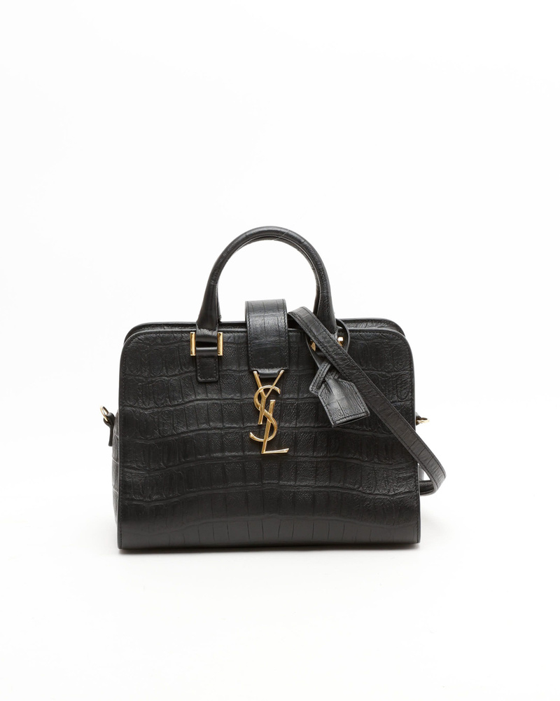 Saint Laurent Monogram Croc Baby Cabas Bag