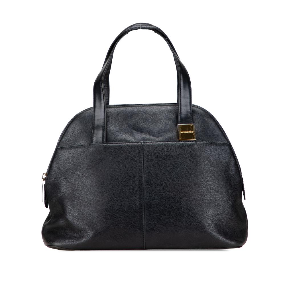 Burberry B Burberry Black Calf Leather Dome Handbag United Kingdom