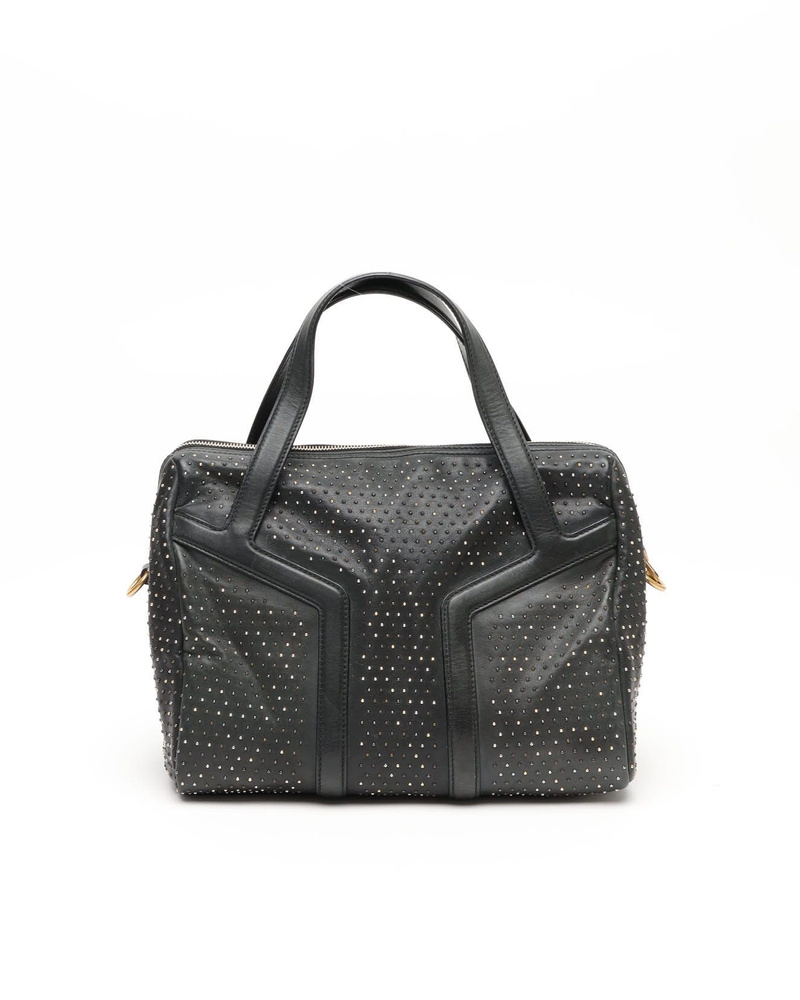 Saint Laurent Studded Y Boston Bag