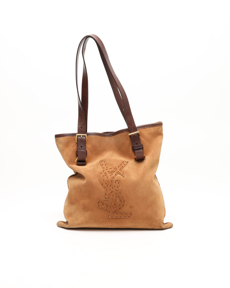 Saint Laurent Suede Kahala Tote Bag