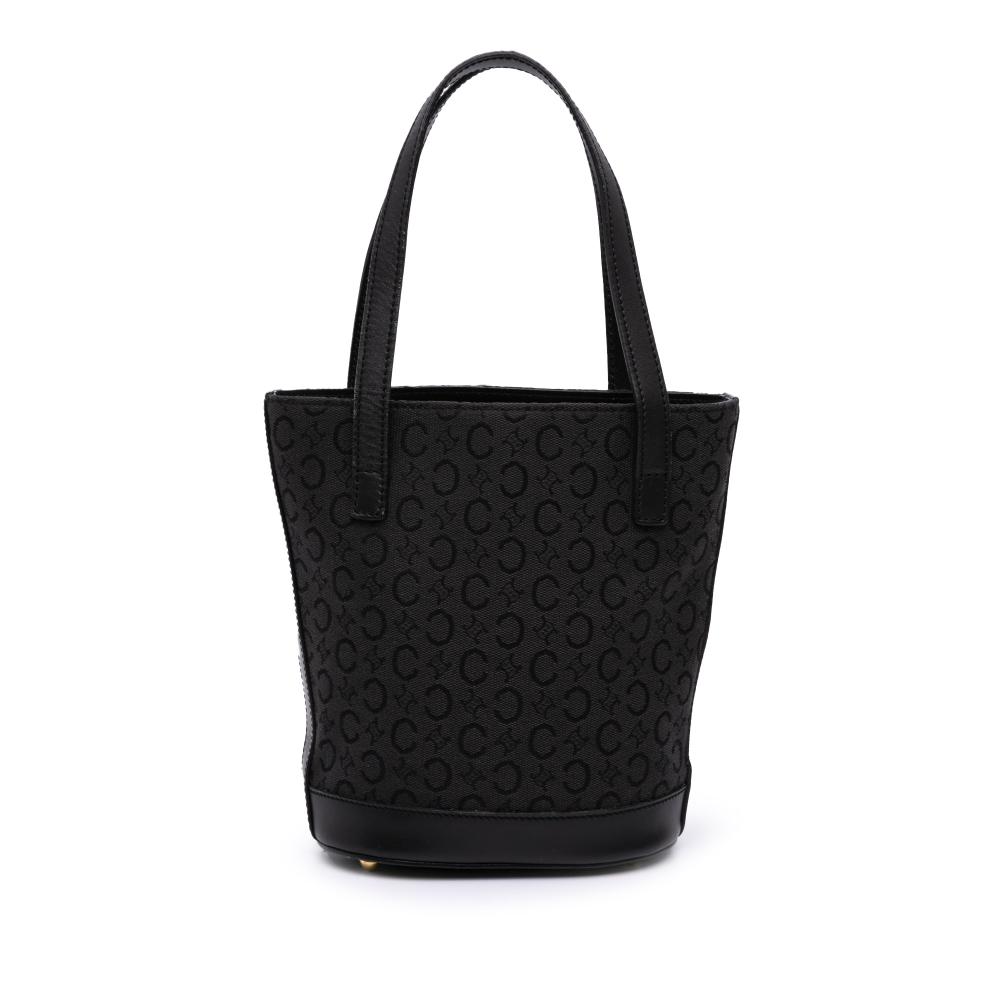 Celine B Celine Black Canvas Fabric C Macadam Handbag Italy