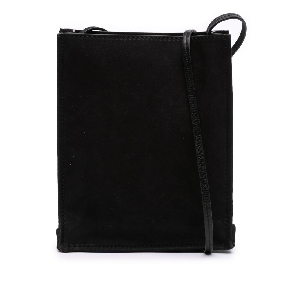 The Row B The Row Black Suede Leather Small To Go Crossbody Italy