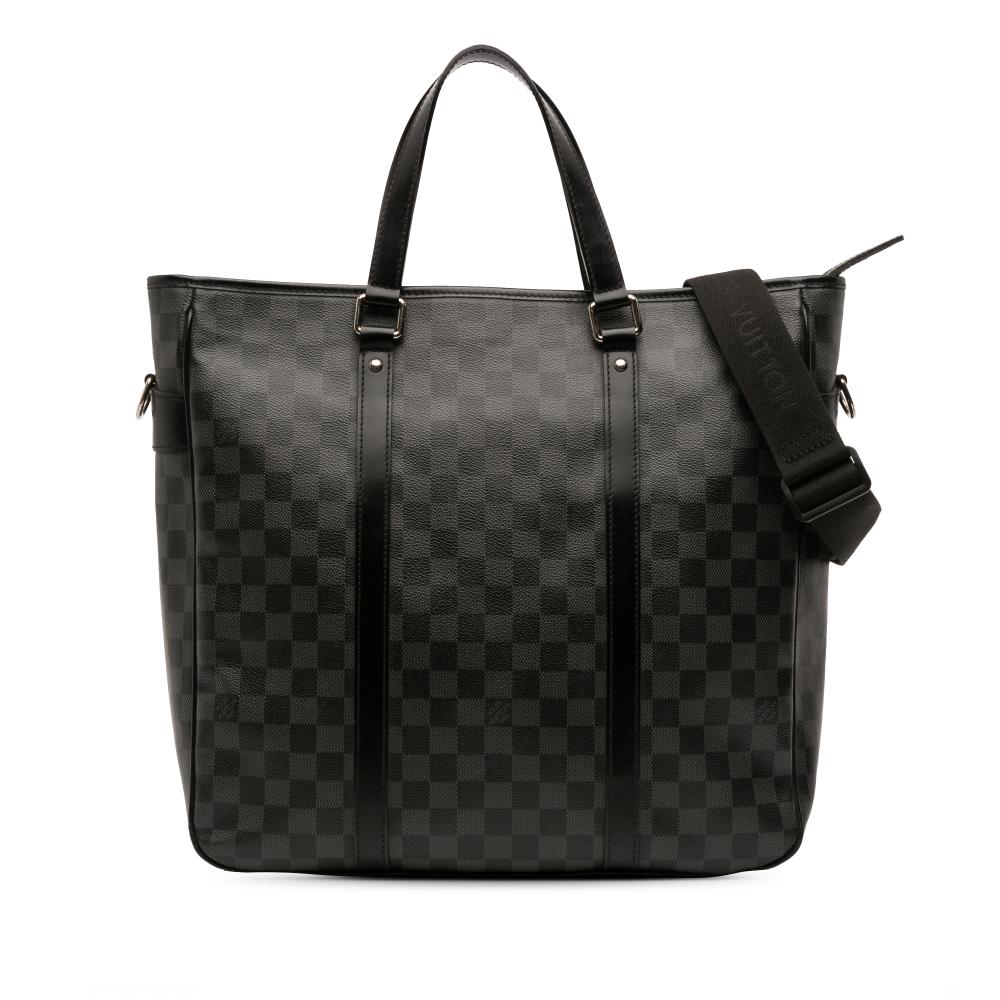 Louis Vuitton B Louis Vuitton Black Damier Canvas Fabric Damier Graphite Tadao PM France