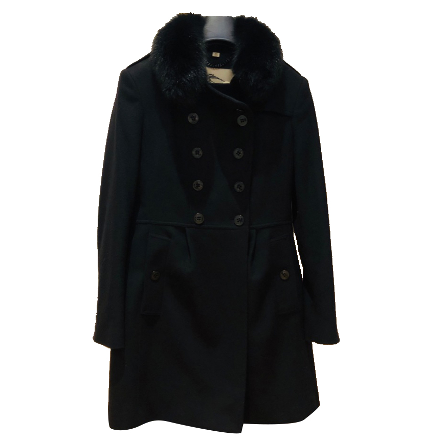Burberry Coatbridge Mantel mit Fuchskragen