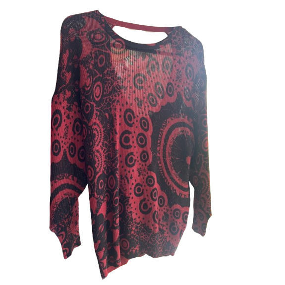 Desigual Pullover mit Rückenausschnitt