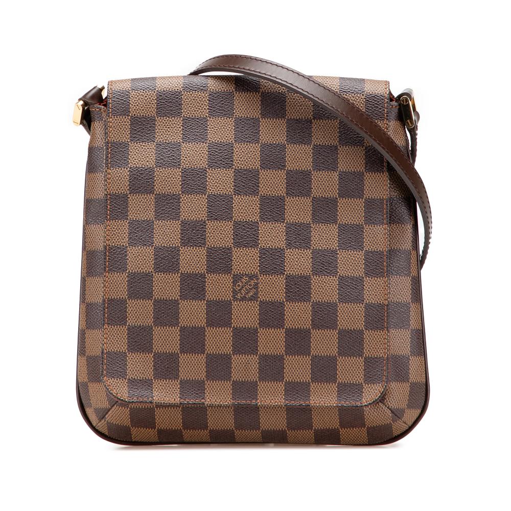 Louis Vuitton B Louis Vuitton Brown Damier Canvas Canvas Damier Ebene Musette Salsa Long Strap Spain