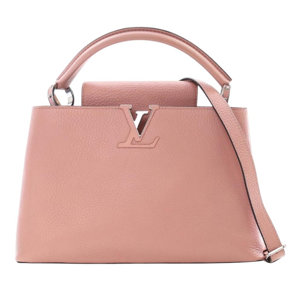 Louis Vuitton B Louis Vuitton Pink Light Pink Calf Leather Taurillon Capucines PM France