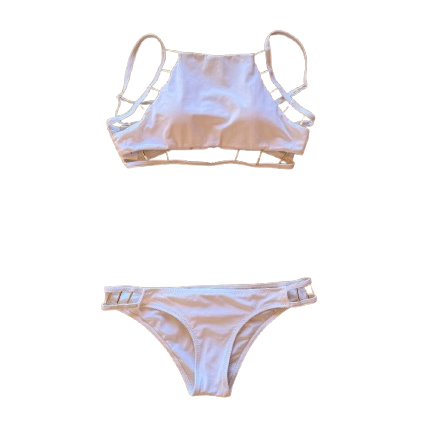 Evarae Perlenbesetzter Neckholder-Bikini