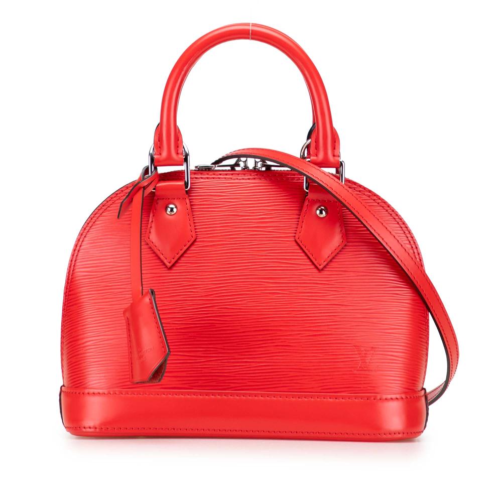 Louis Vuitton B Louis Vuitton Red Epi Leather Leather Epi Alma BB France
