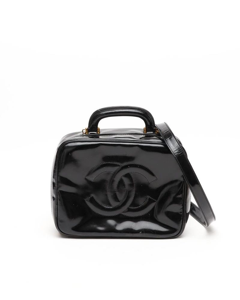Chanel CC Patent Vanity Crossbody Bag