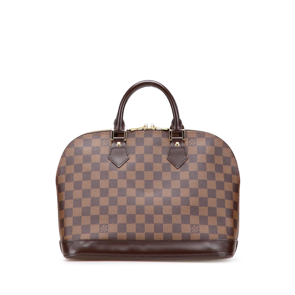 Louis Vuitton B Louis Vuitton Brown Damier Canvas Canvas Damier Ebene Alma PM France