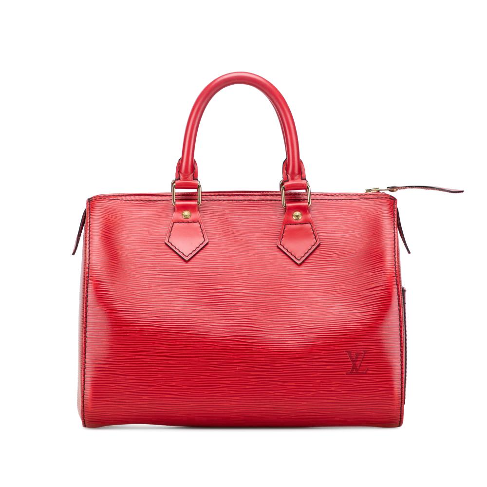 Louis Vuitton B Louis Vuitton Red Epi Leather Leather Epi Speedy 25 France