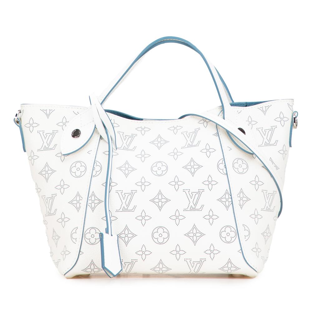 Louis Vuitton AB Louis Vuitton White Calf Leather Monogram Mahina Hina PM France