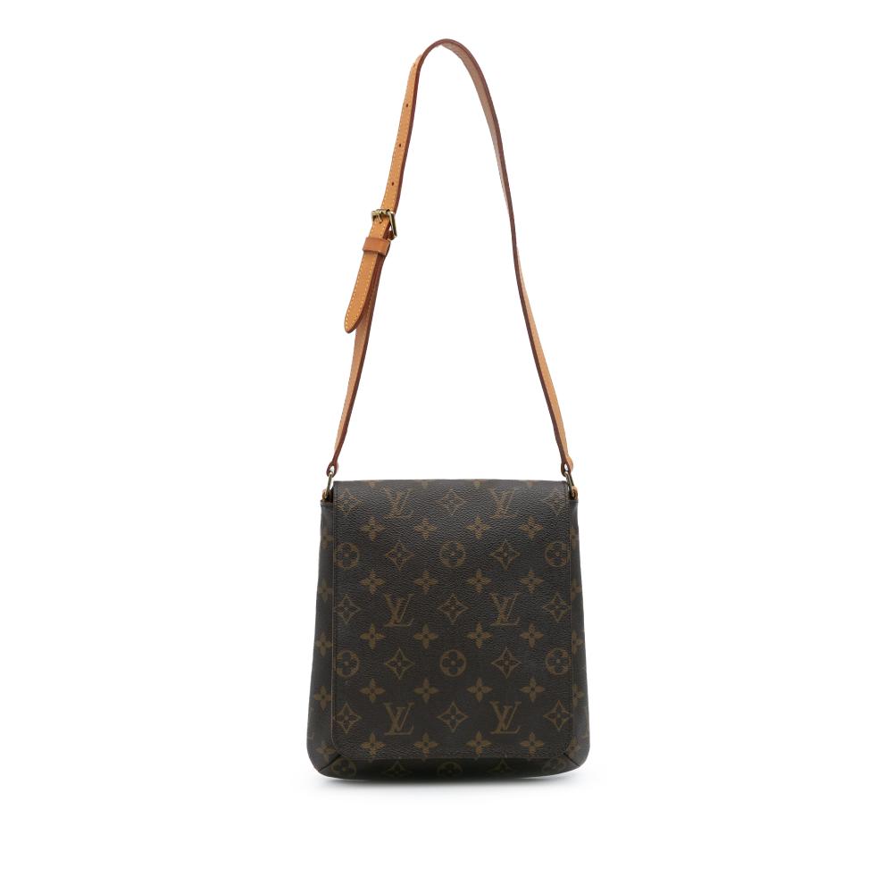 Louis Vuitton B Louis Vuitton Brown Monogram Canvas Fabric Monogram Musette Salsa Short Strap Spain
