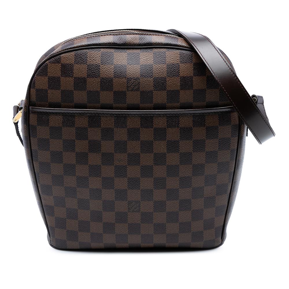 Louis Vuitton B Louis Vuitton Brown Damier Canvas Fabric Damier Ebene Ipanema GM France