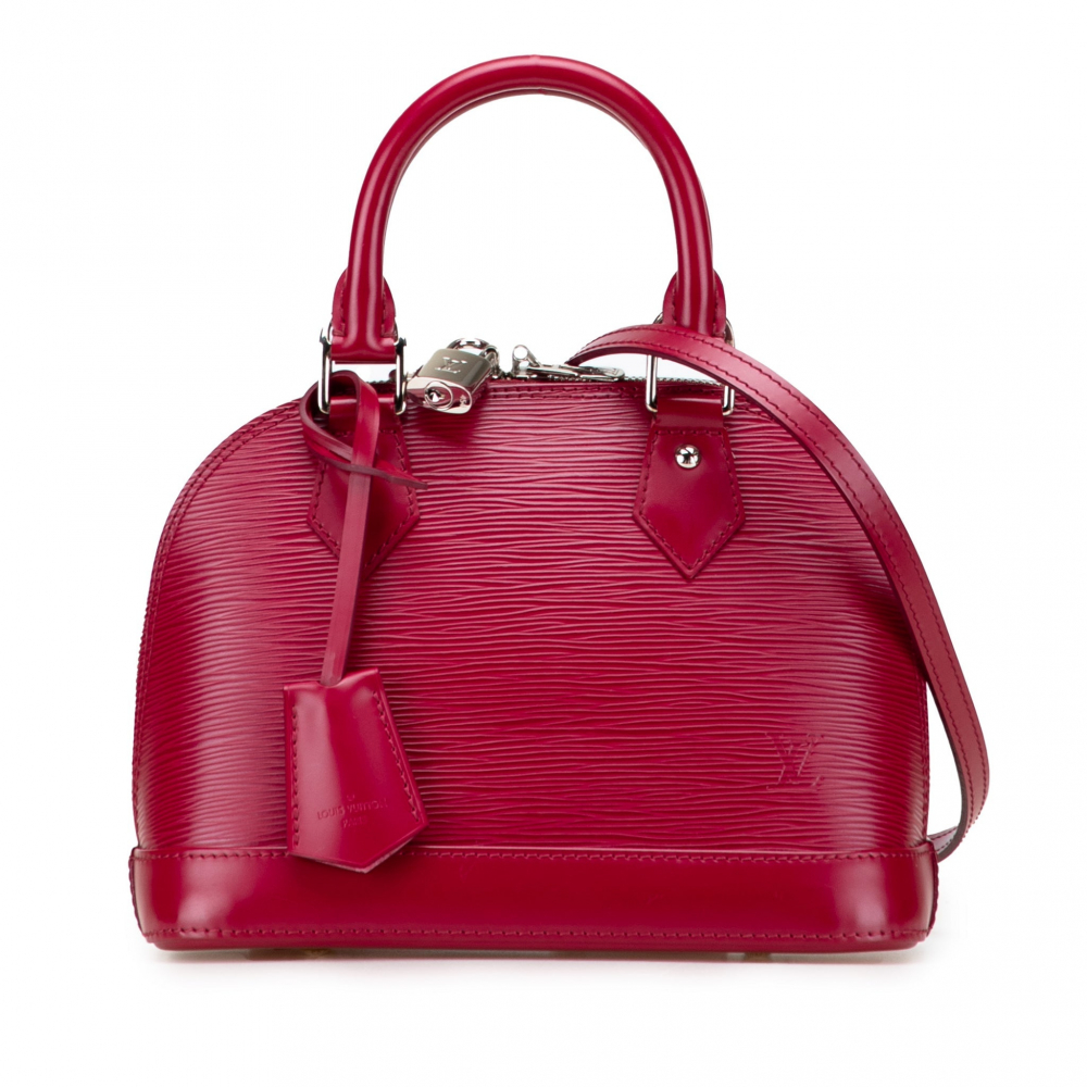 Louis Vuitton Alma BB Epi Leather Top-handle Handbag Pink