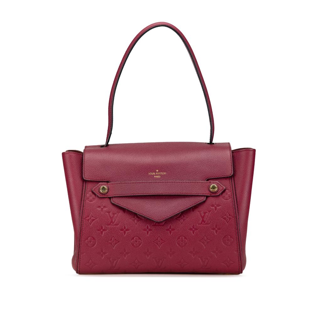 Louis Vuitton B Louis Vuitton Red Bordeaux Monogram Empreinte Leather Trocadero France