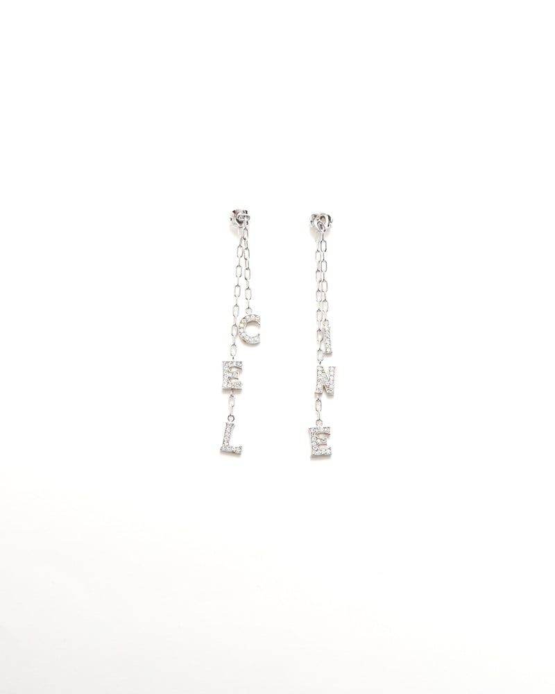Celine Céline Dangling Rhinestone Earrings