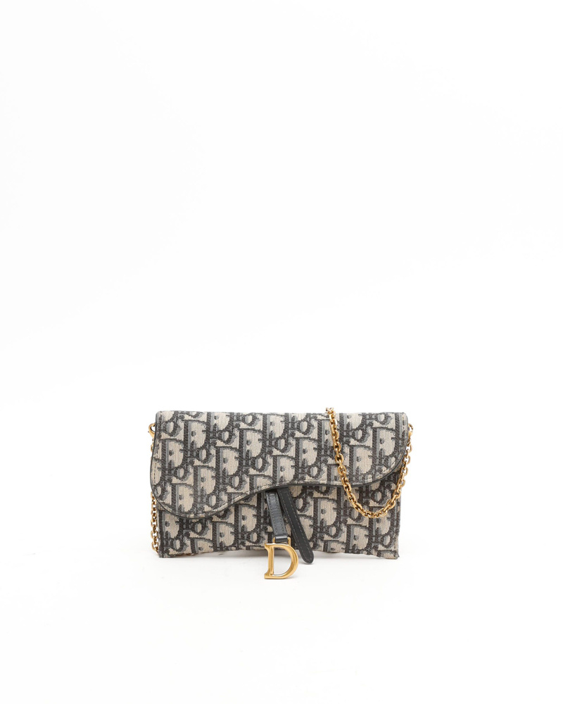 Christian Dior Small Saddle Pouch Chain Bag