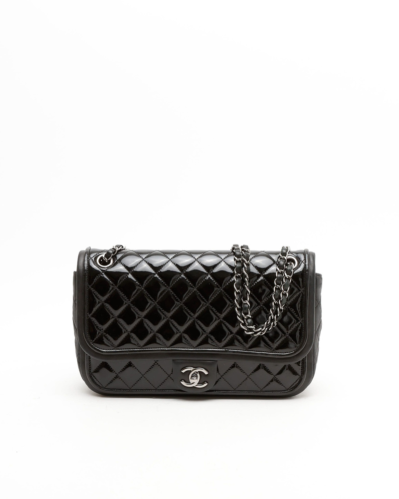 Chanel Classic Medium Patent Single Flap Bag