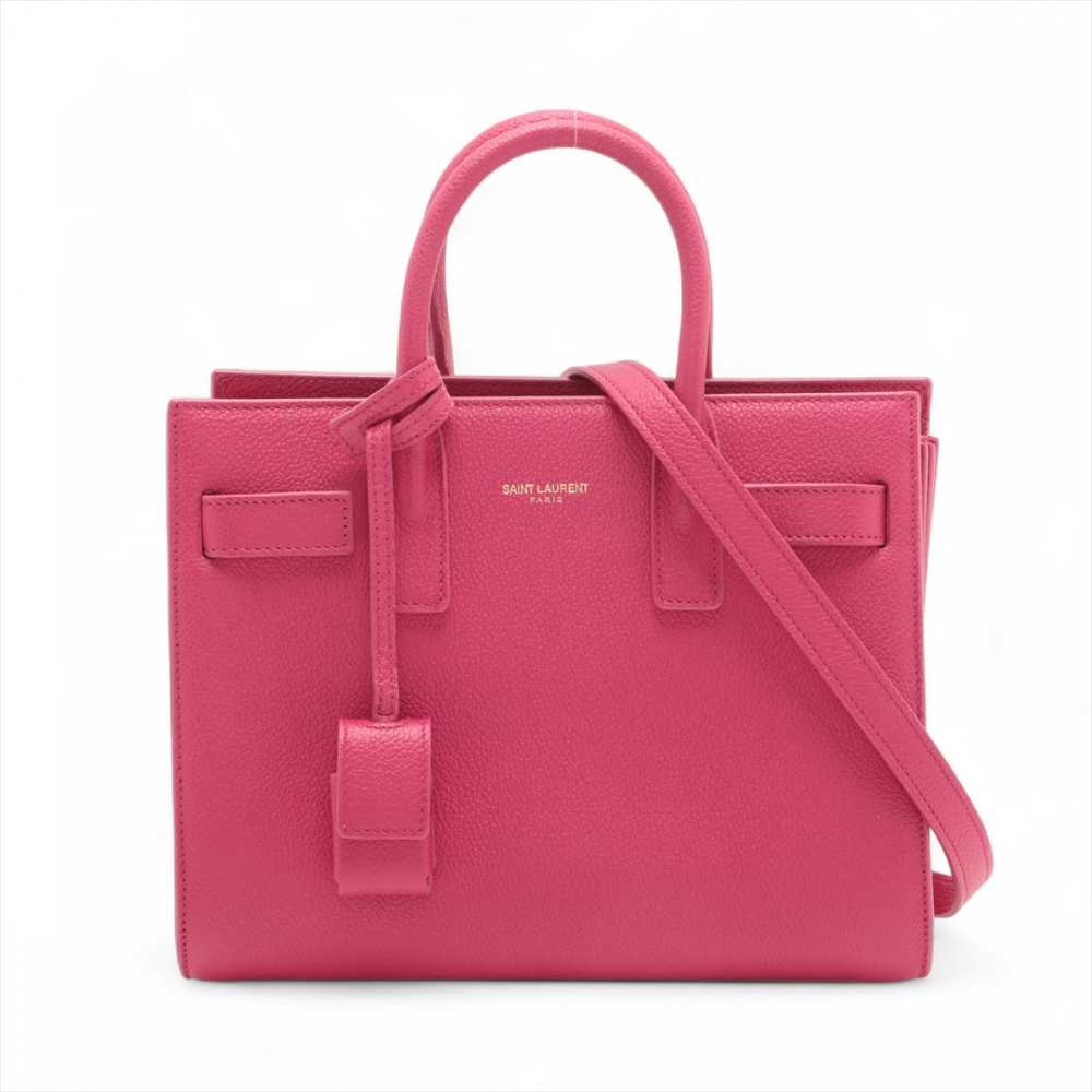 Saint Laurent Sac De Jour Nano MF 2-Ways Tote Bag Pink