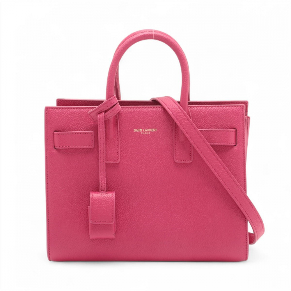 Saint Laurent Sac De Jour Nano MF 2-Ways Tote Bag Pink