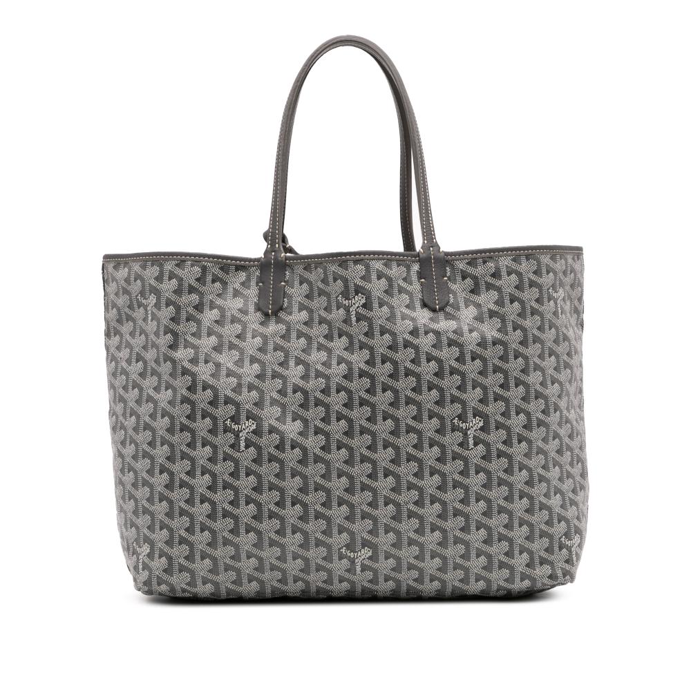 Goyard B Goyard Gray Coated Canvas Fabric Goyardine Saint Louis PM France