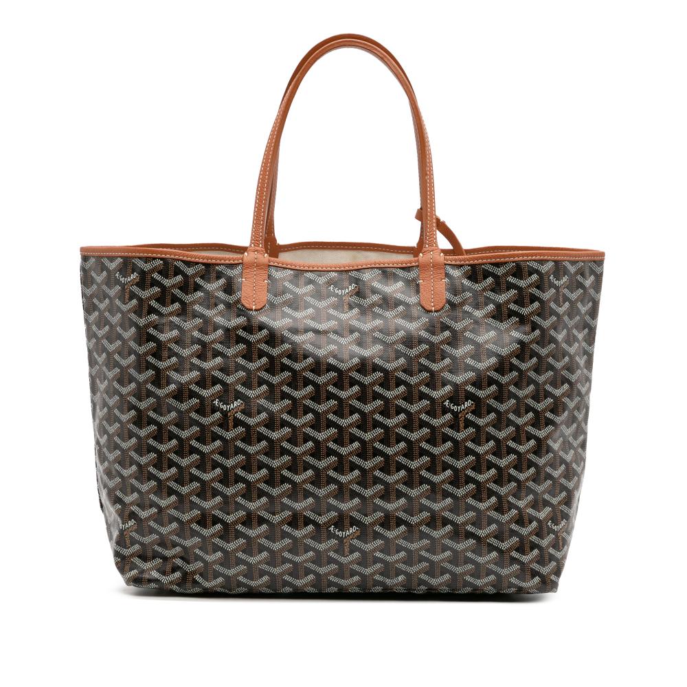 Goyard AB Goyard Black Coated Canvas Fabric Goyardine Saint Louis PM France