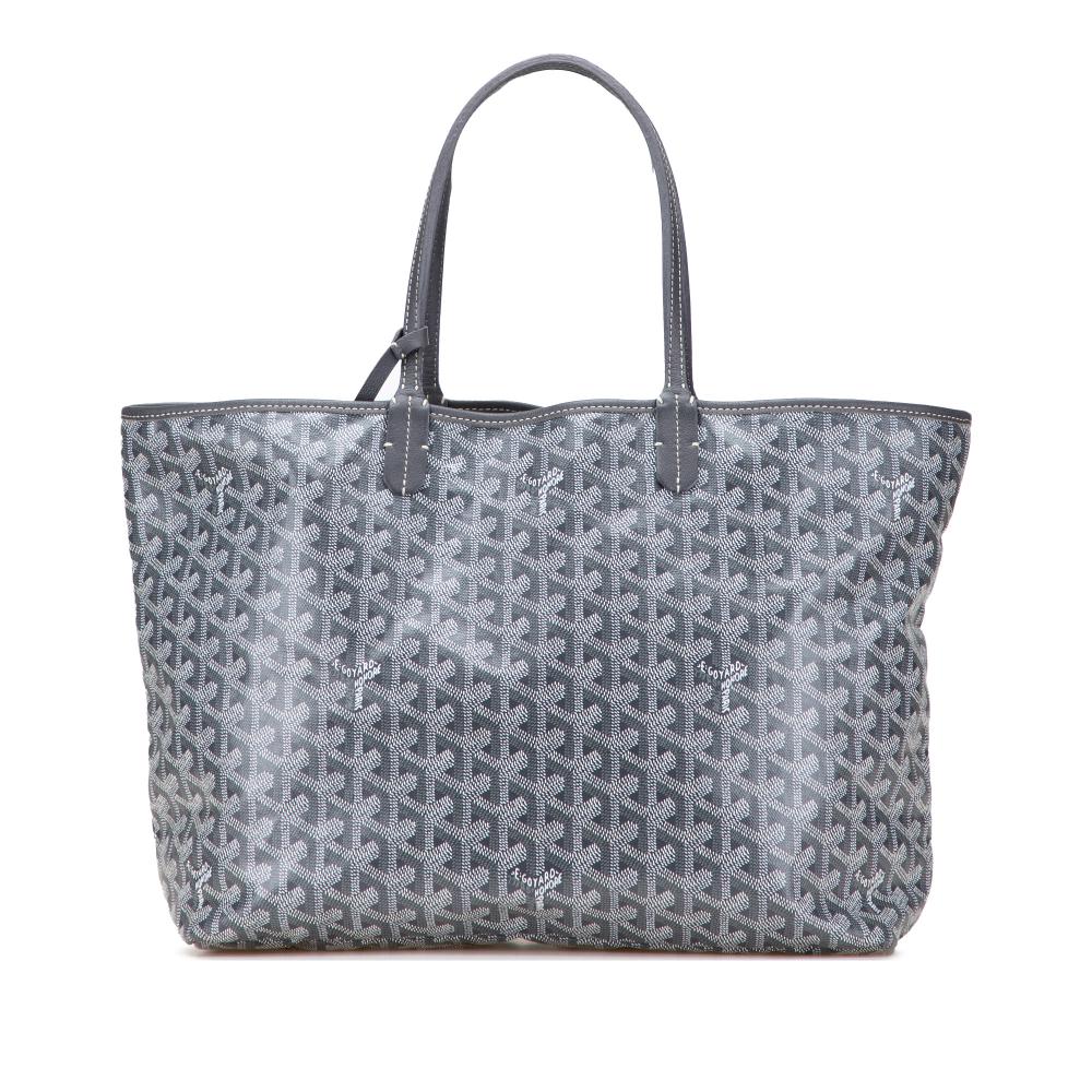 Goyard B Goyard Gray Coated Canvas Fabric Goyardine Saint Louis PM France