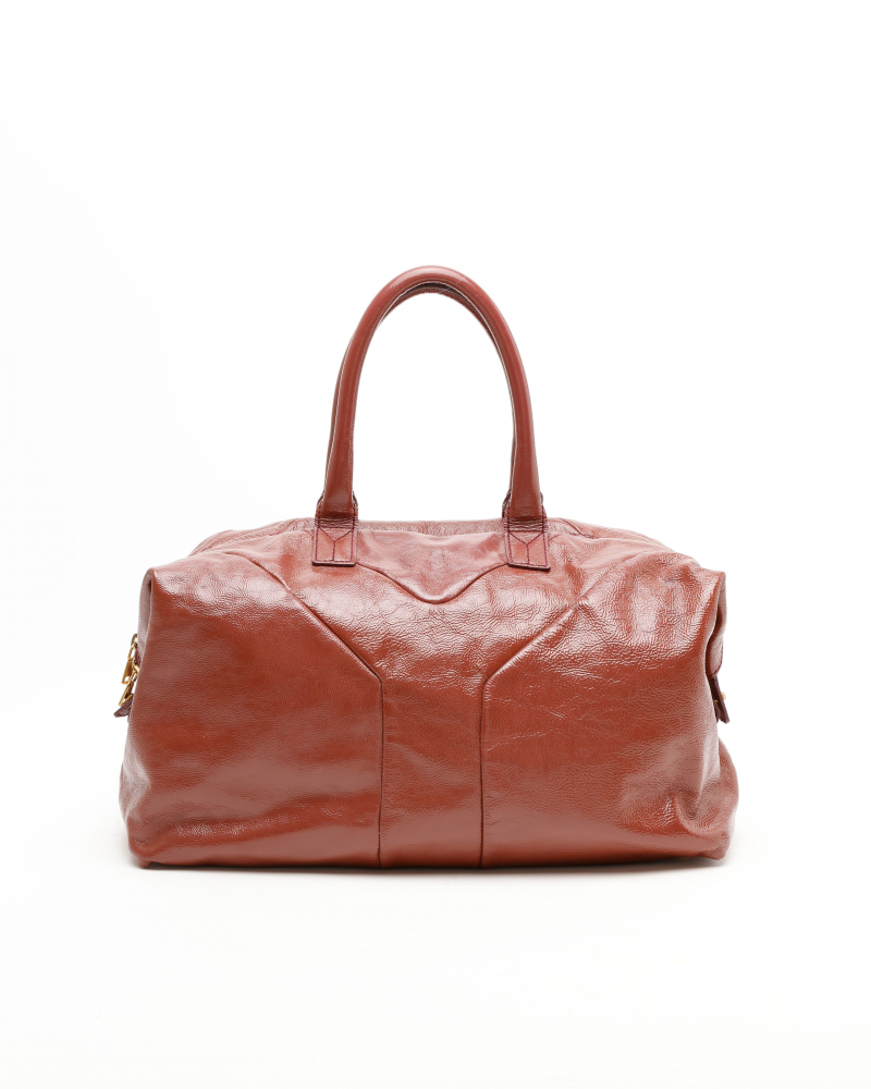 Saint Laurent Patent Easy Y Boston Bag