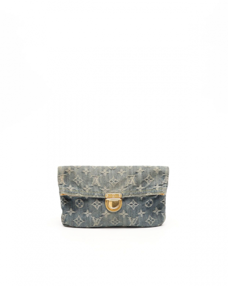 Louis Vuitton Monogram Denim Pratt Clutch