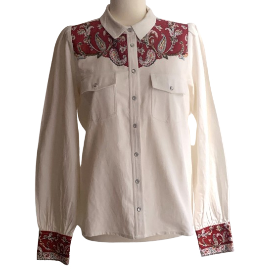 Sézane Chemise Tia / Imprimé Cachemire **NEW**