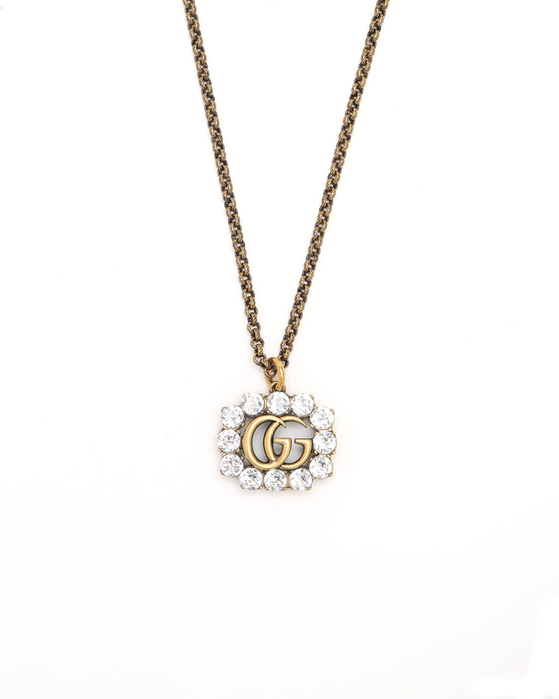 Gucci Flower Rhinestone Necklace