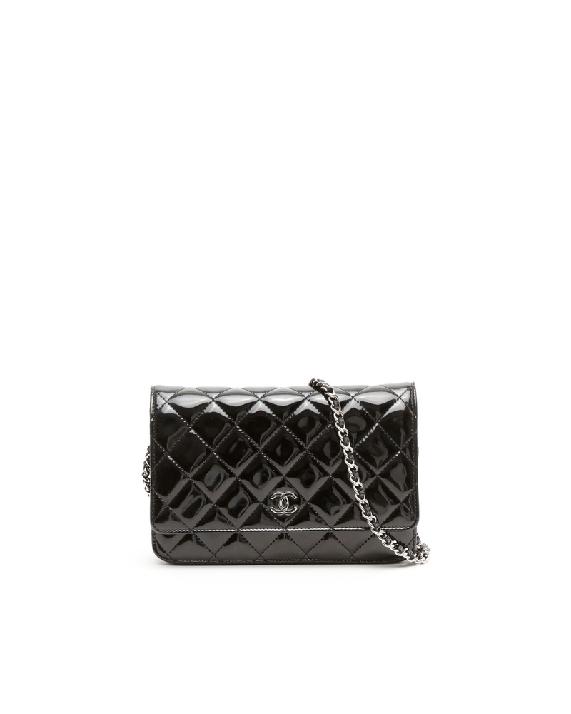 Chanel Classic Patent Wallet On Chain Bag