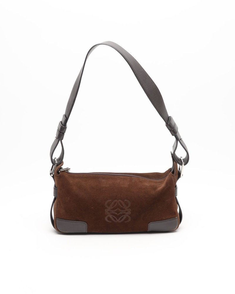 Loewe Suede Anagram Bag