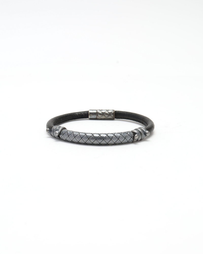 Bottega Veneta Intrecciato Leather Bracelet