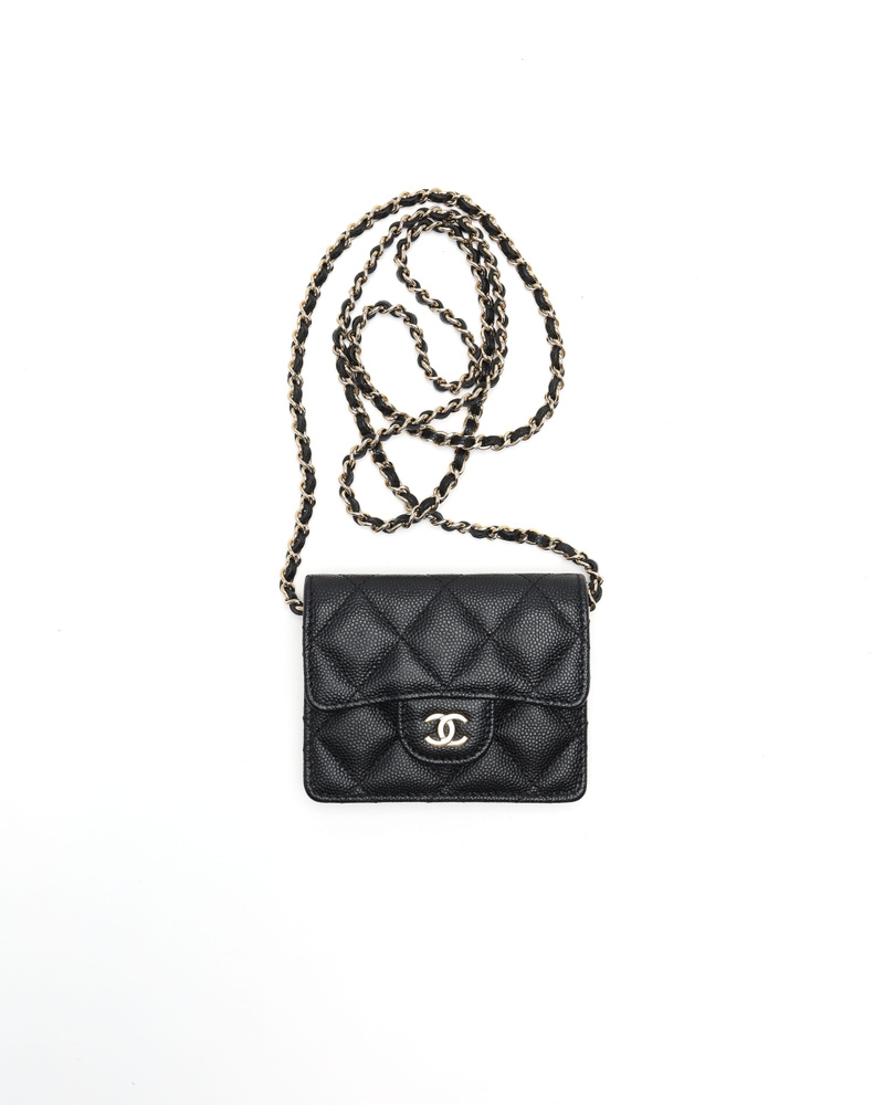 Chanel Caviar Mini Wallet On Chain Bag