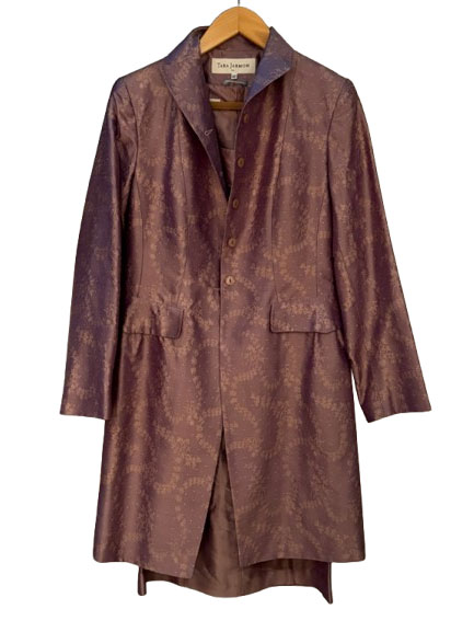 Tara Jarmon Besticktes Kleid und Jacke aus 100% Seide