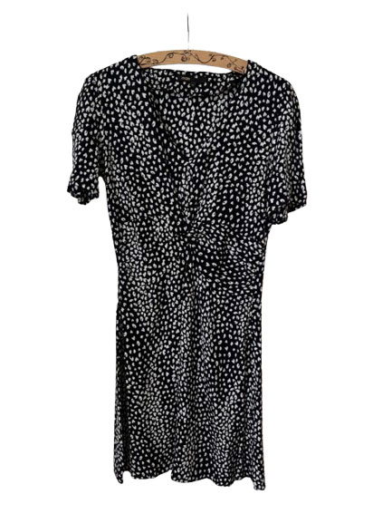 Maje Schwarzer und weißer Mantel