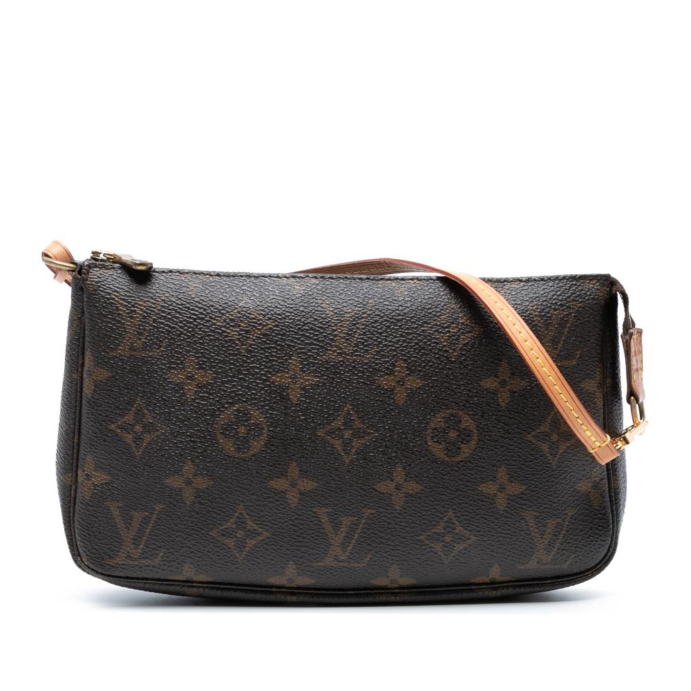 Louis Vuitton B Louis Vuitton Brown Monogram Canvas Fabric Monogram Pochette Accessoires France