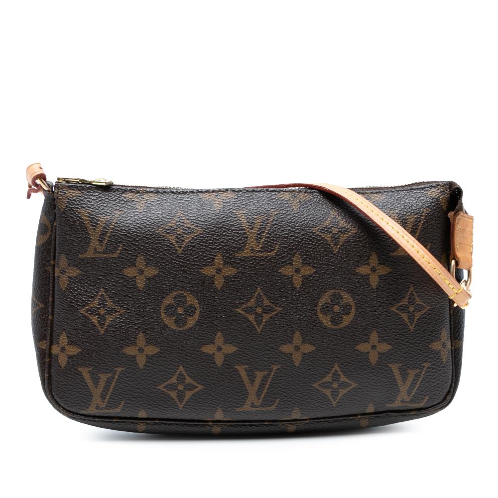 Louis Vuitton B Louis Vuitton Brown Monogram Canvas Fabric Monogram Pochette Accessoires France