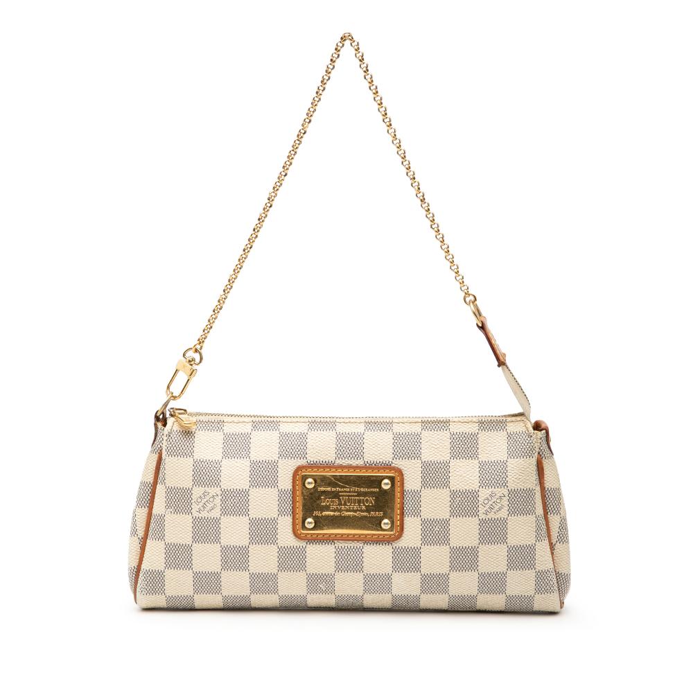 Louis Vuitton B Louis Vuitton White Damier Canvas Fabric Damier Azur Eva France