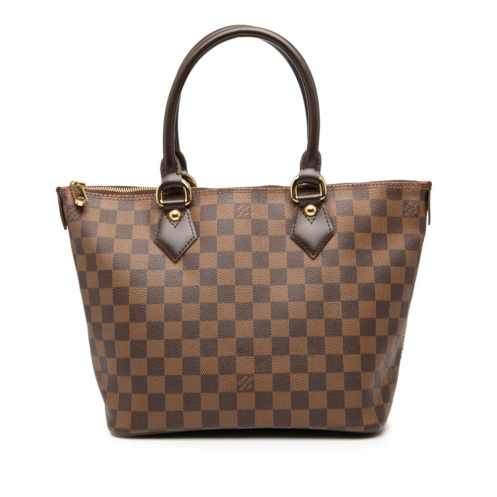 Louis Vuitton AB Louis Vuitton Brown Damier Canvas Fabric Damier Ebene Saleya PM France