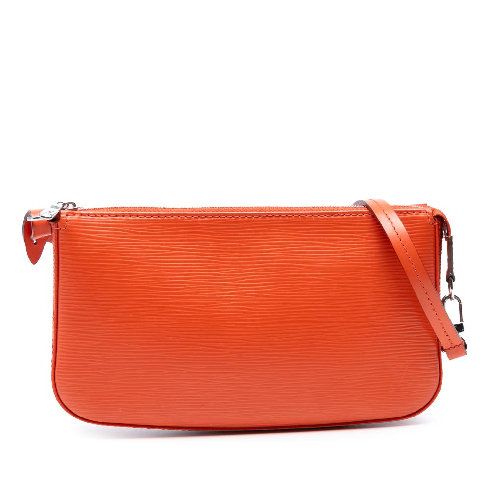 Louis Vuitton B Louis Vuitton Orange Epi Leather Leather Epi Pochette Accessoires France