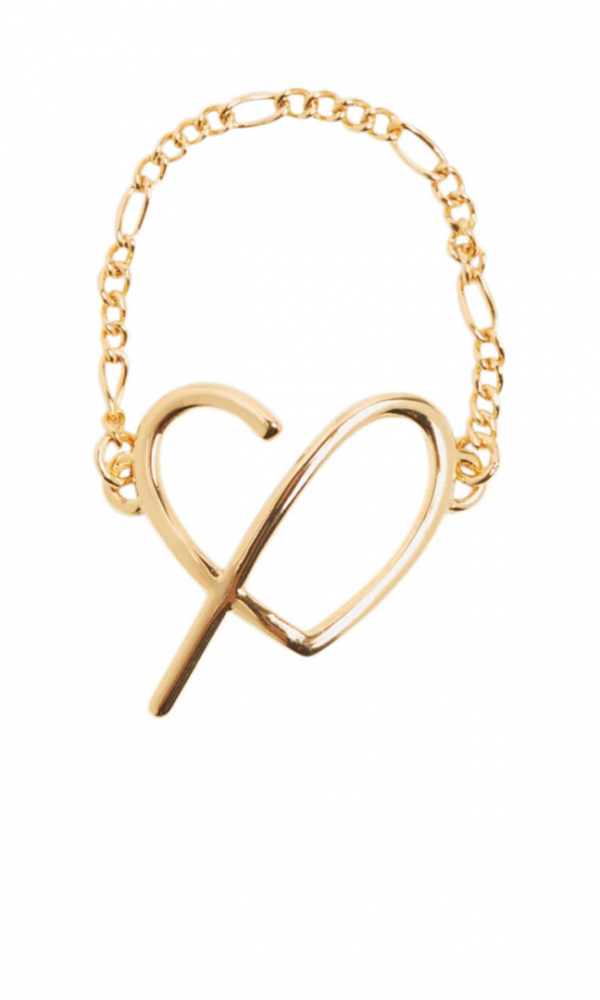 Claudie Pierlot Gold Herz Kette Ring