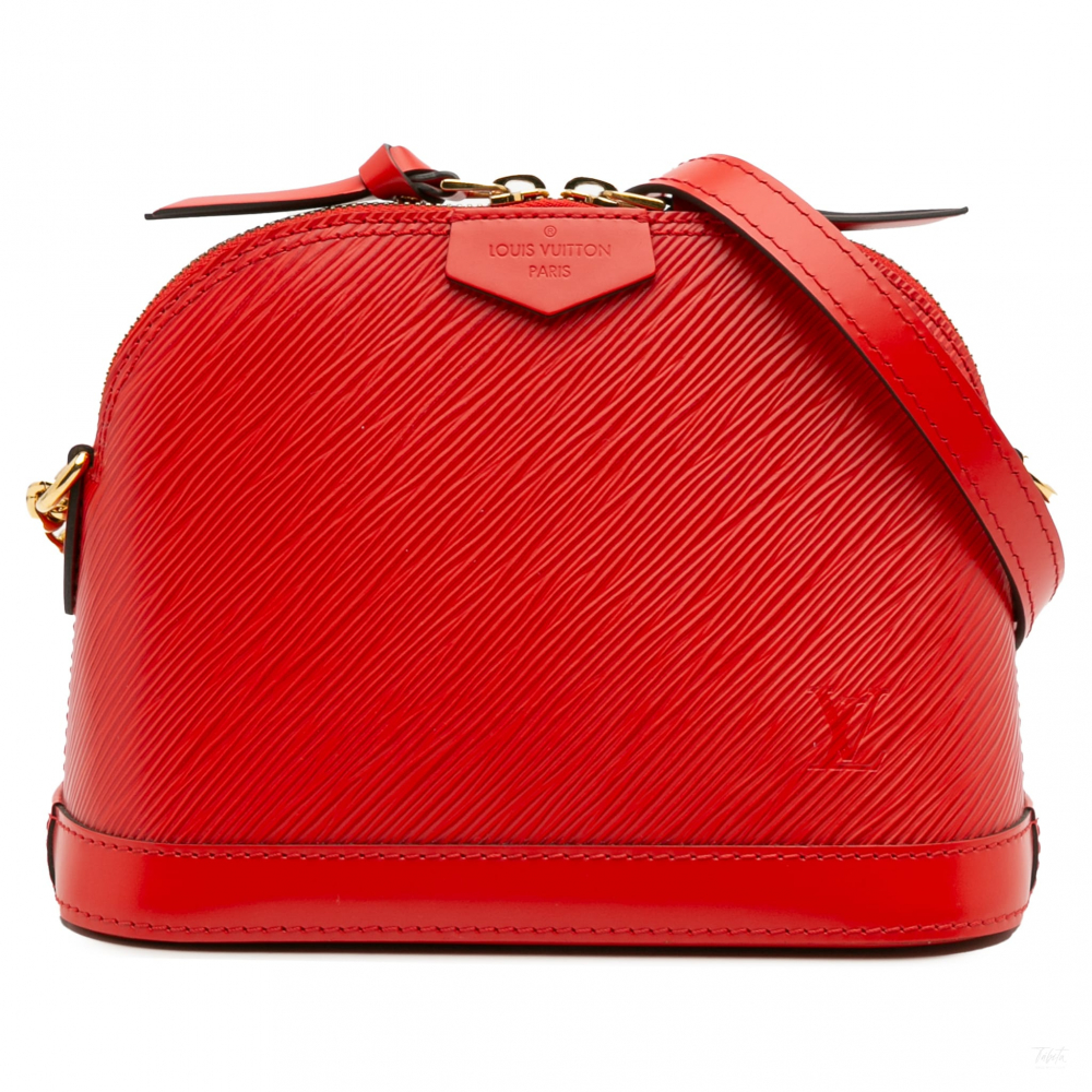 Louis Vuitton Alma Mini Epi Leather Shoulder Bag Red