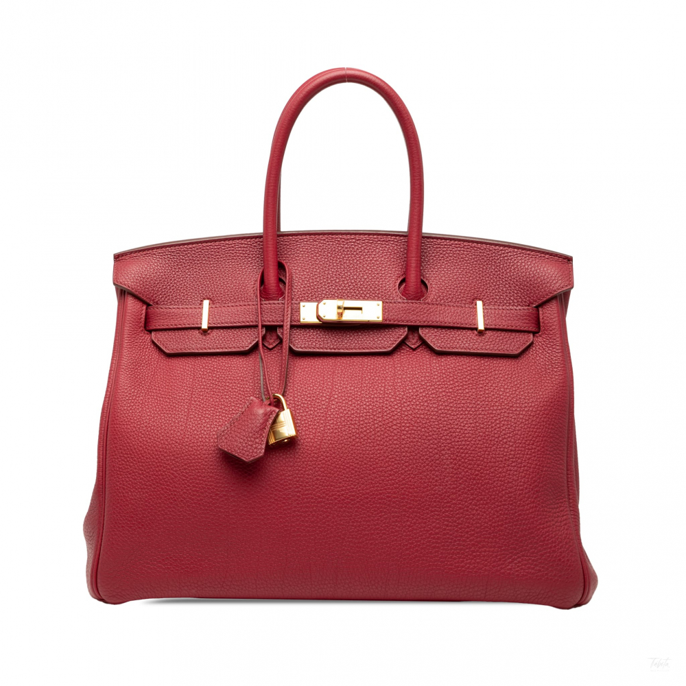 Hermès Birkin 35 Togo Leather Top-handle Bag Rouge Casaque