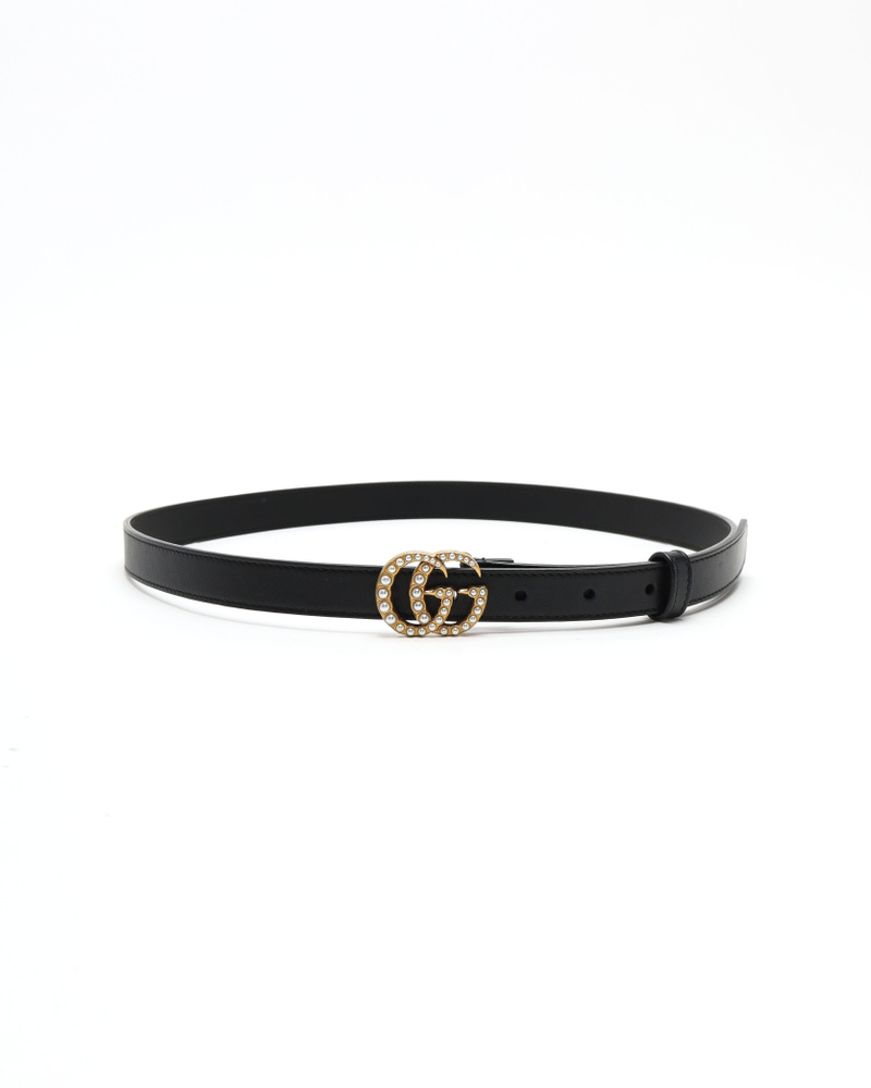 Gucci GG Marmont Pearl Belt, Size 85